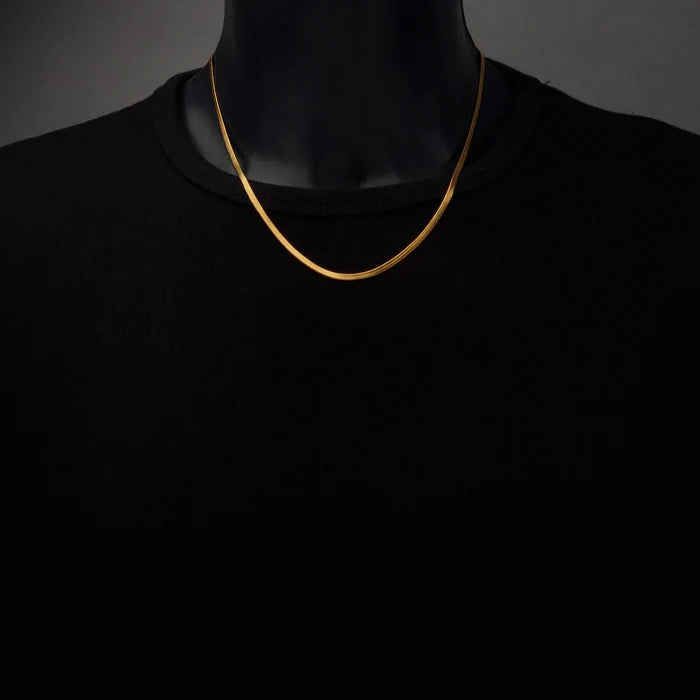 3MM HERRINGBONE CHAIN 20" (GOLD) - AAPEX WATCHES