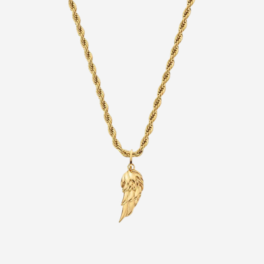 Gold wing pendant